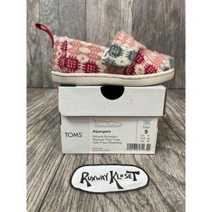 TOMS WEST ELM ALPARGATA Girl Size Tiny 5